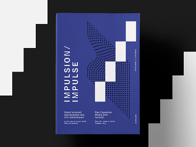 Impulsion/Impulse - Program branding computer editorial geometric graphic design impulse lo fi media arts movement pixel print