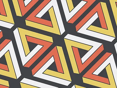 Paradigm Pattern branding coffee coffee bar coffee shop identity impossible object logo optical illusion paradigm pattern restaurant branding