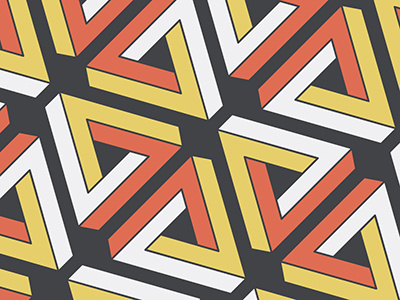 Paradigm Pattern branding coffee coffee bar coffee shop identity impossible object logo optical illusion paradigm pattern restaurant branding