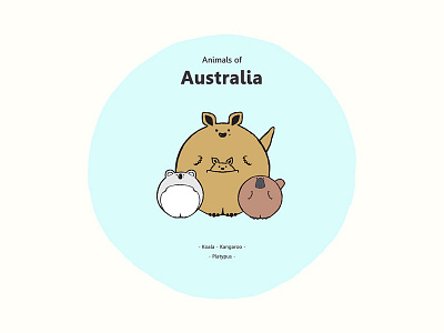 Animals - Animals of Australia animal animals animation australia characterdesign graphic illustration motion motiongraphics safari wild zoo