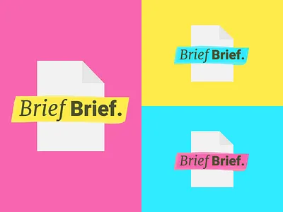 Brief Brief brief challenges design logo series video