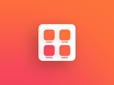 Gradient Colors colors design flat gradient gradiente orange palette pink ui ux