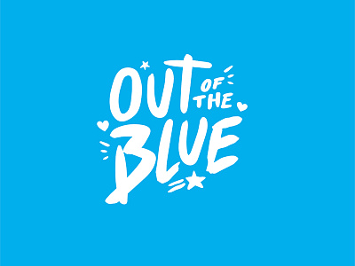 Out Of The Blue clouds logo out of the blue blue sky