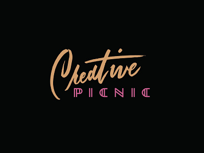 Creative Picnic - Round 1 art deco branding handlettering identity lettering logo logotype