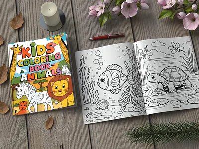 Amazon kdp low content books co design graphic design illustration kdp amazon kdp book for kids kdp cover book low vector