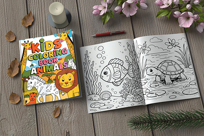 Amazon kdp low content books co design graphic design illustration kdp amazon kdp book for kids kdp cover book low vector