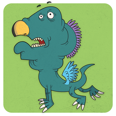 Grifo pensativo cartoon child design illustration monster monsterdoodle