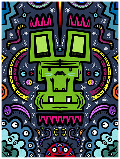 POSTER 1 cartoon child design illustration monster monsterdoodle