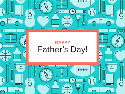 Father's Day dad fathers day flat illustrator pattern vector