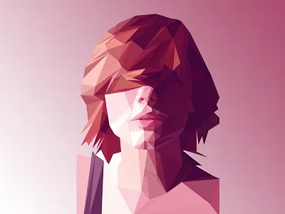 It me! chin geometric lips me nose pink portrait self self portrait