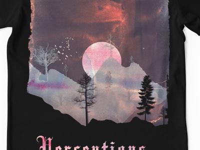 Perceptions artwork moutains progress scenic trees watercolor