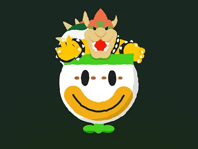 Super Mario Bowser Crop bowser clown car super mario