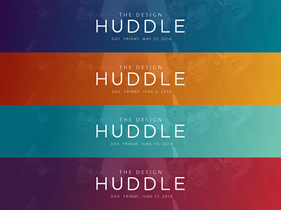 The Design Huddle is Our Jam banner football gradient medium newsletter vintage