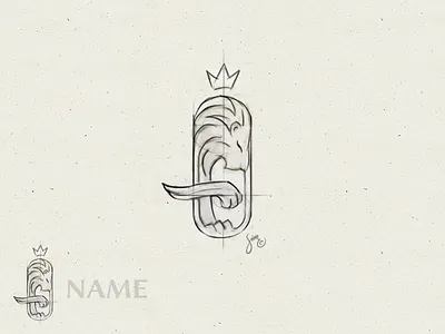 Lion | Sketch linework lion logo logodesign royal sketch