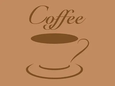 Coffee coffee cup line negative space