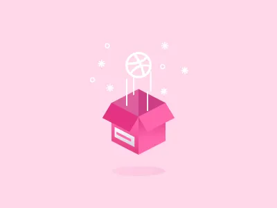Thanks!!!! box dribbble graphic surprise thanks