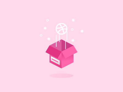 Thanks!!!! box dribbble graphic surprise thanks