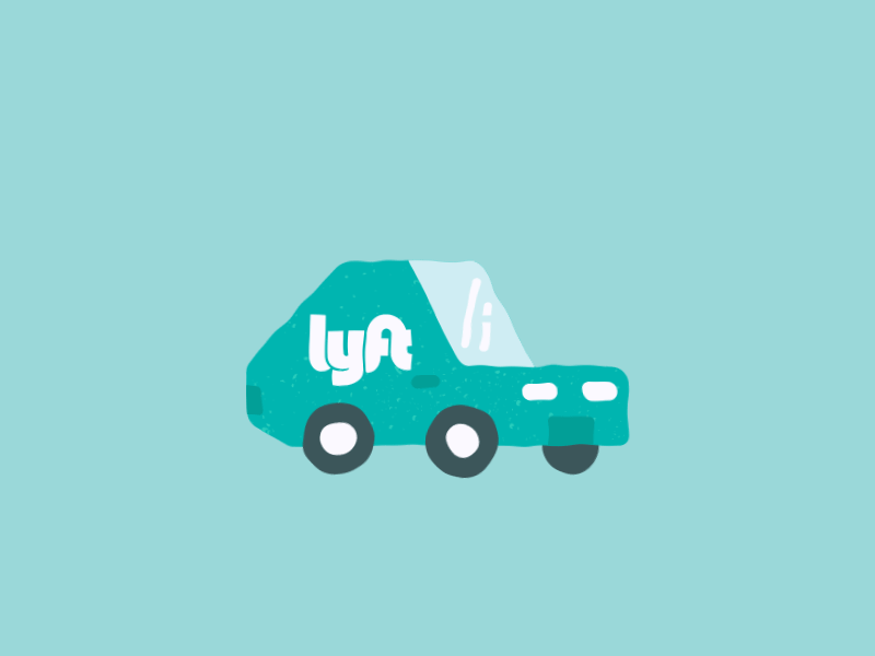 Lyft Off! animation car fly gif hover lyft