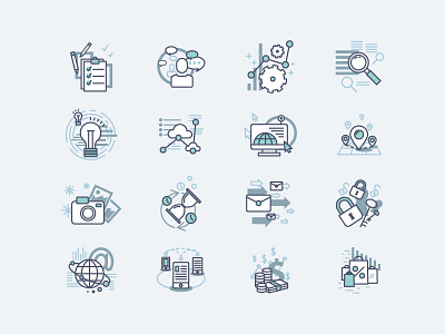 big icons set communication icon internet