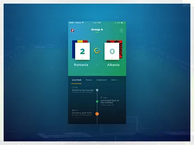 Uefa 2016 euro 2016 live score mobile app mobile design