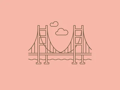 Golden Gate Bridge golden gate bridge pink san francisco sf