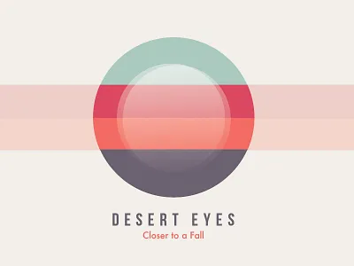 Desert Eyes album art az color desert dry illustration indie rock music phoenix simple
