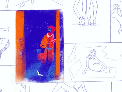 Mariah Idrissi, Badass. badass hijab hm illustration model outlines shopping woman women