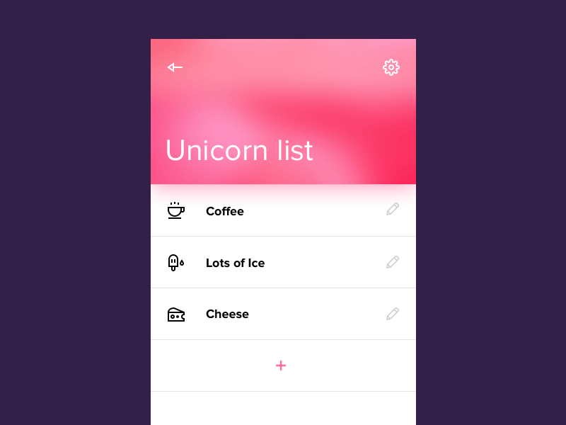 Day 90 - Create New create dailyui gif list new ui ux