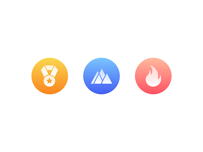 Icon app clean colour hot icon mountain prise