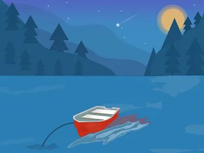 Nature landscape boat riding nature place