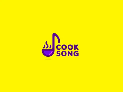 Cook Song 7gone cook icon kitchen ladle logo music note play scoop sing song