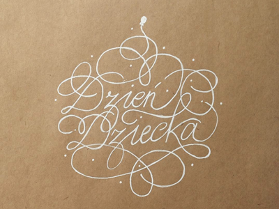 Dzien Dziecka children day craft dzien dziecka june lettering liternictwo swash typografia typography white