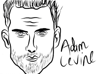 Series of Portraitures adam levine drawing portraits sketch