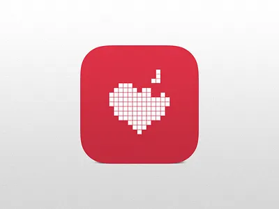 Charity Gaming icon charity gaming heart icon ios pixel tetris