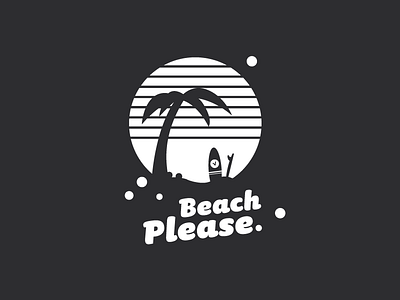 Beach please beach black retro summer sun