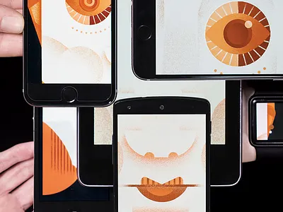 Epipahany Ilustration The Drum Front Cover eye face illustration iphone lucas jubb pattern shape texture