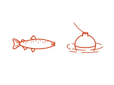 Fishin fish fishing icons