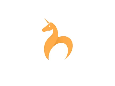Unicorn logo illustrator logo uniconrn