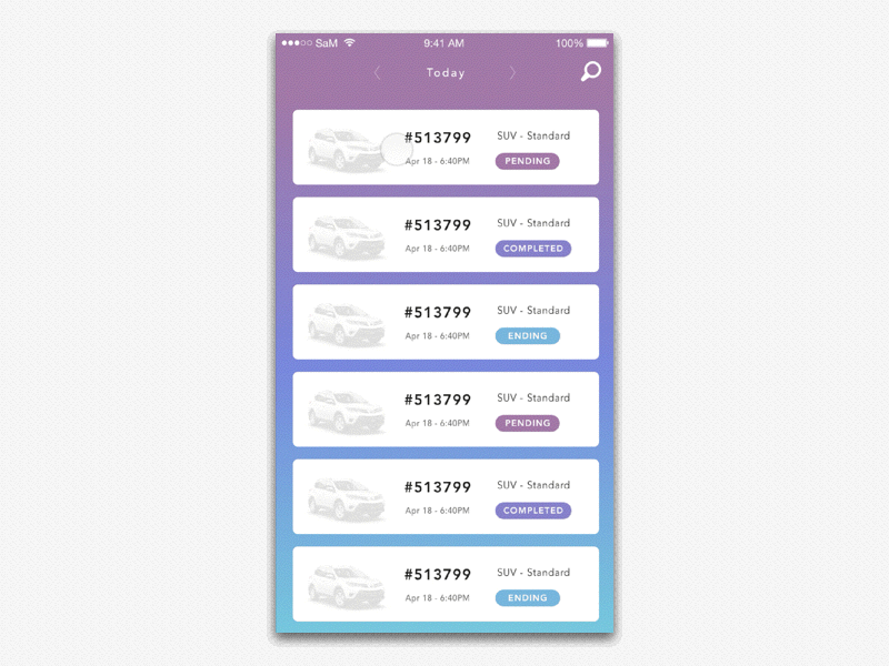 Inline detail expand animation animation ios iphone ui