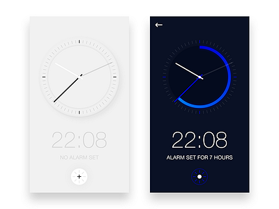 Alarm Clock alarm circle clock design glow ios iphone night sleep time watch