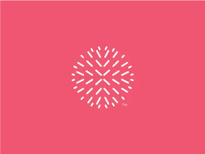 Radiate branding geometric logo logotype mark minimal op radiate shine simplicity