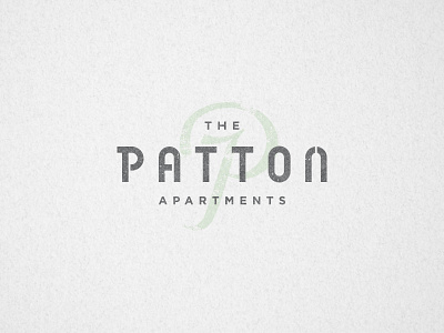 The Patton Apartments apartments brand identity logo mark typography