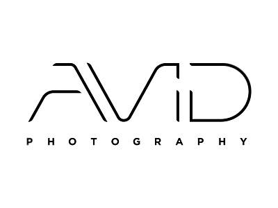 Avid Photography Custom Lettermark custom futuritic modern sans serif sci fi tech type typography