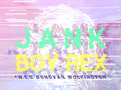 Tour Poster - Jank / Boy Rex / Donovan Wolfington abstract boy rex donovan wolfington emo gigposter glitch jank poster statue tour