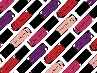 PaintFab Promo Pattern beauty beauty branding pattern pattern design branding