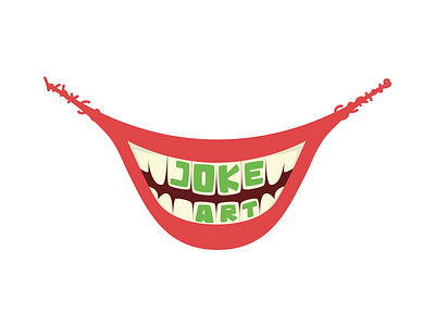 Jokeart batman flat joker smile