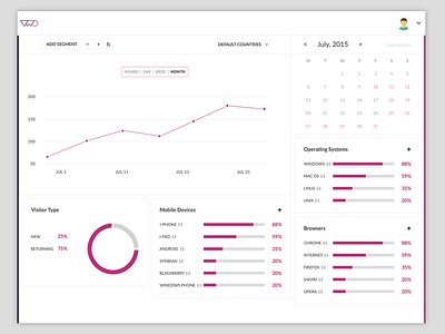 Wingify Analytics Page concept user experience user interface