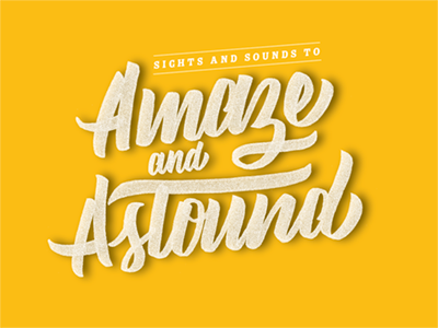 Amaze and Astound brush type calligraphy hand lettering hand type handlettering typography