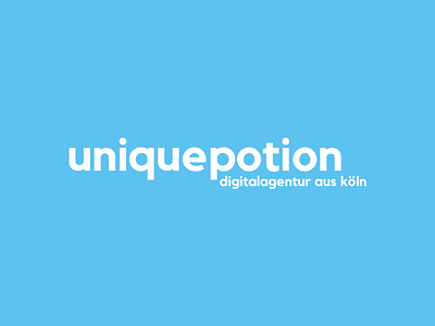 Logo uniquepotion design logo logodesign typography