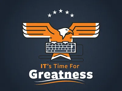 Make IT great again eagle greatness it keyboard political presidential shirt stars